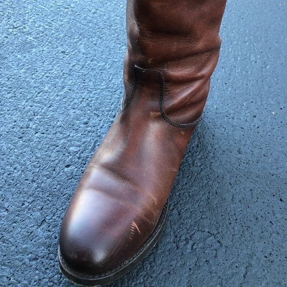 Frye Cognac Melissa Button Boot - Picture 6 of 8